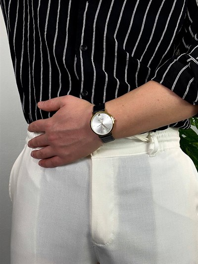 Varel Vintage Leather Cord Wisthwatch