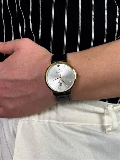 Varel Vintage Leather Cord Wisthwatch