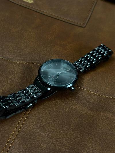 Woman Black Cord Vintage Wristhwatch