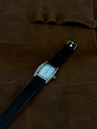 Women Black Cord Rocky Vintage Wristhwatch