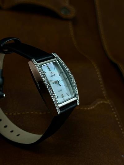 Women Black Cord Rocky Vintage Wristhwatch