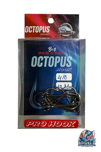 Big Red Eyes Octopus Canlı ve Ölü Yem İğnesi 4/0 (12Adet )
