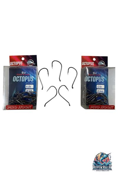 Big Red Eyes Octopus Canlı ve Ölü Yem İğnesi 6/0 (12Adet )