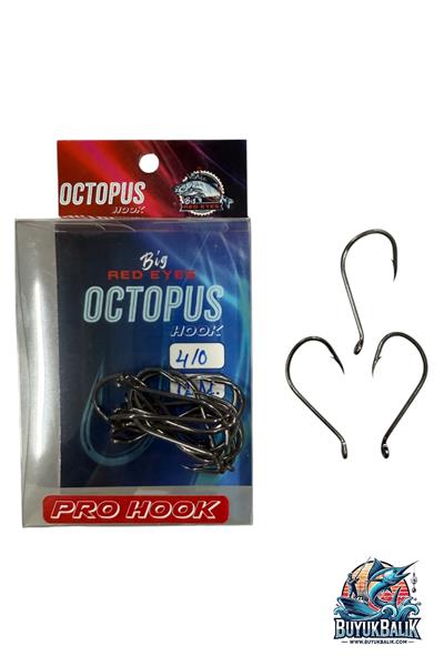 Big Red Eyes Octopus Canlı ve Ölü Yem İğnesi 4/0 (12Adet )