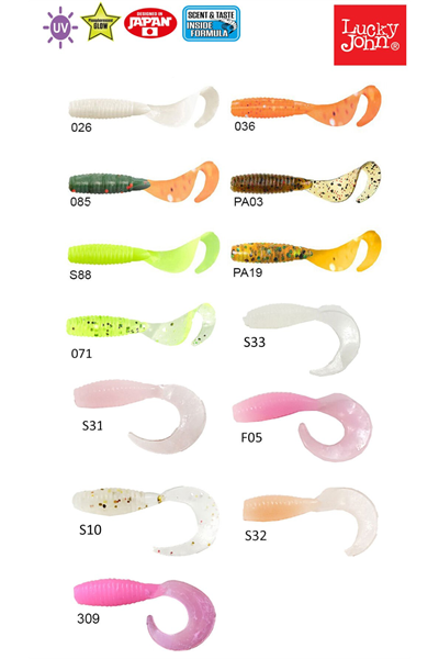 Lucky John Micro Grub 1 (2.5 cm) Silikon Yem 15P 026