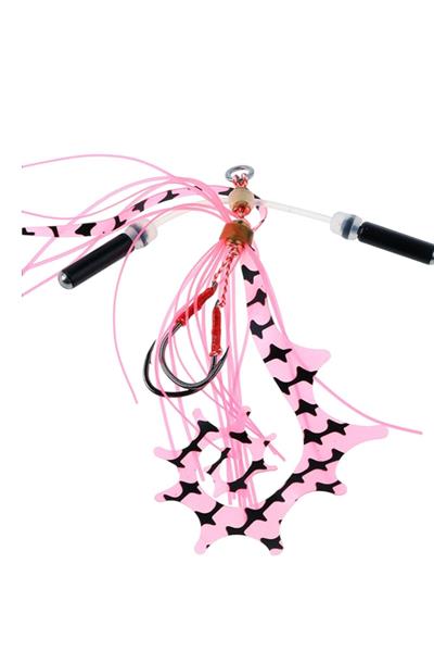 TAİ RUBBER SKİRT PEMBE-SİYAH