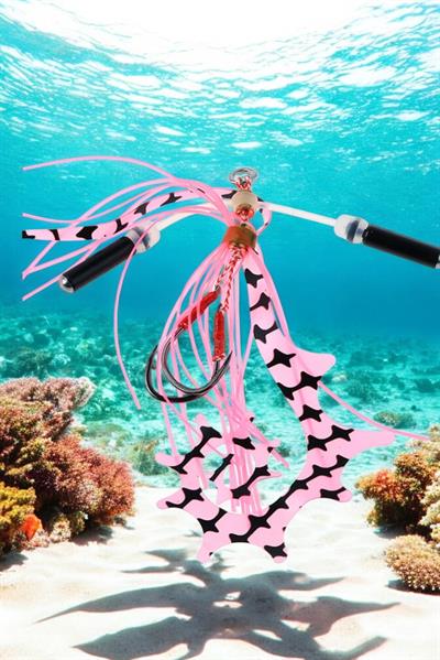TAİ RUBBER SKİRT PEMBE-SİYAH