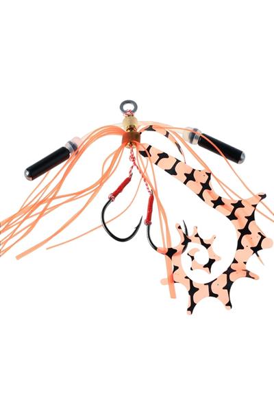 TAİ RUBBER SKİRT TURUNCU SİYAH