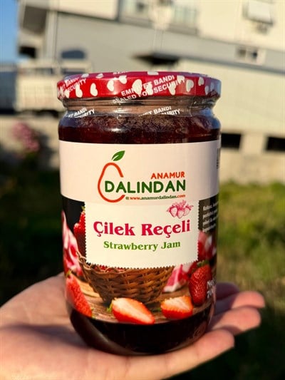 Doğal Ev Yapımı Çilek Reçeli (Net 700gr)