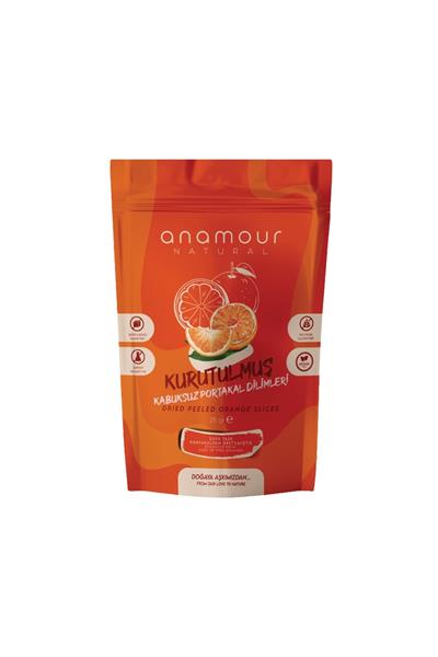 KURUTULMUŞ KABUKSUZ OVABAŞI PORTAKALI ( 25GR ŞEKER İLAVESİZ, KATKISIZ, VEGAN, GULUTENSİZ)