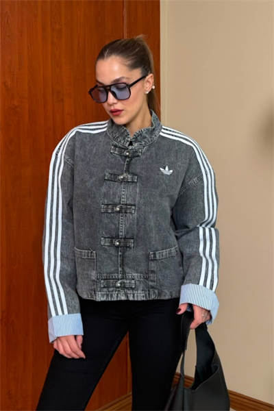 ADS Denim Ceket - FÜME