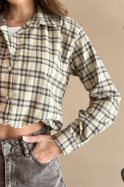 Atletli Oduncu Gömlek - KREM