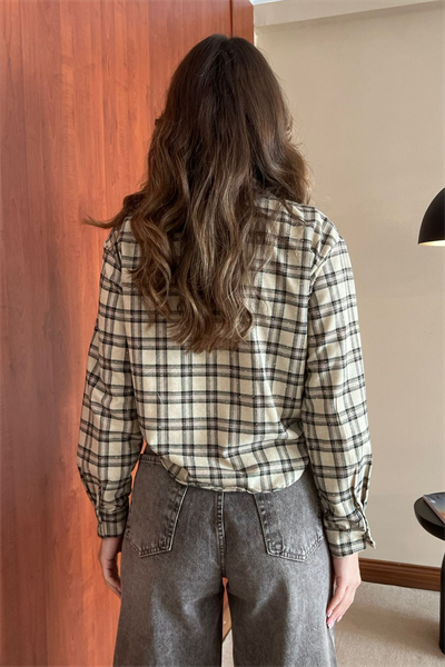 Atletli Oduncu Gömlek - KREM