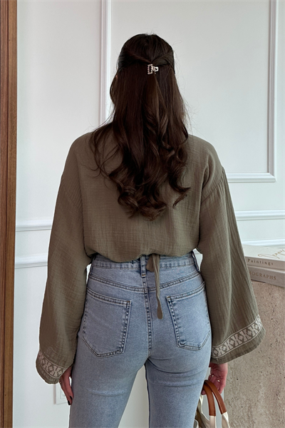 Bağlamalı Kimono - HAKİ