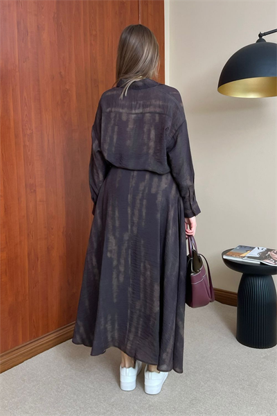 Batik Desenli Takım - Mürdüm