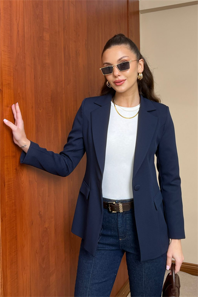 Blazer Ceket - LACİVERT