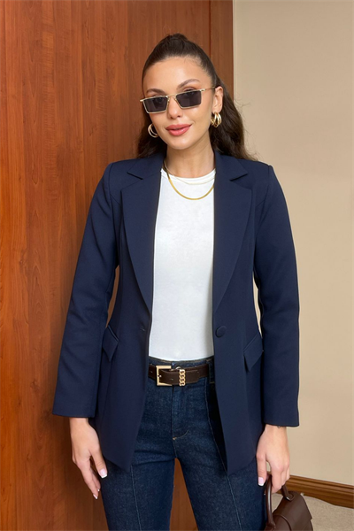 Blazer Ceket - LACİVERT