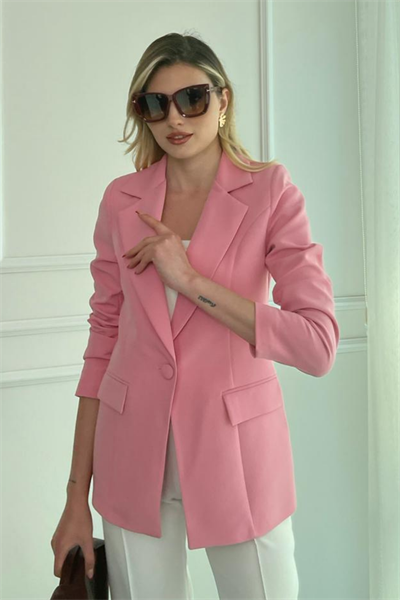Blazer Ceket - PEMBE