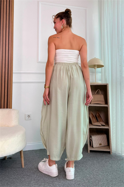 Cepli Modal Pantolon - YEŞİL