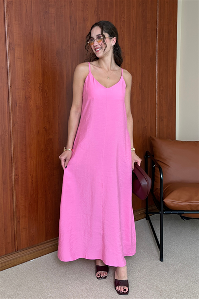 Cos Askılı Elbise - PEMBE