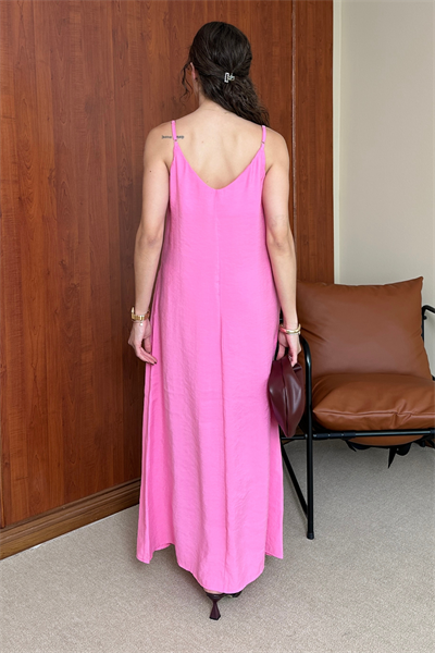 Cos Askılı Elbise - PEMBE