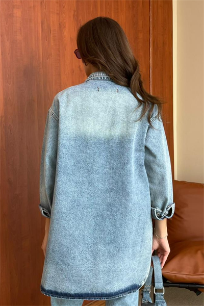 Denim Ceket -  MAVİ