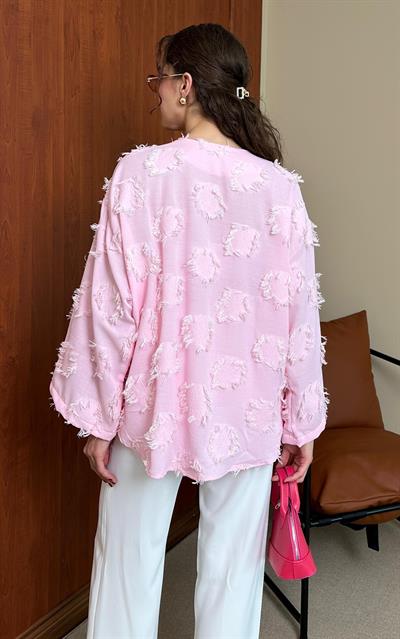 Dokulu Kimono - PEMBE