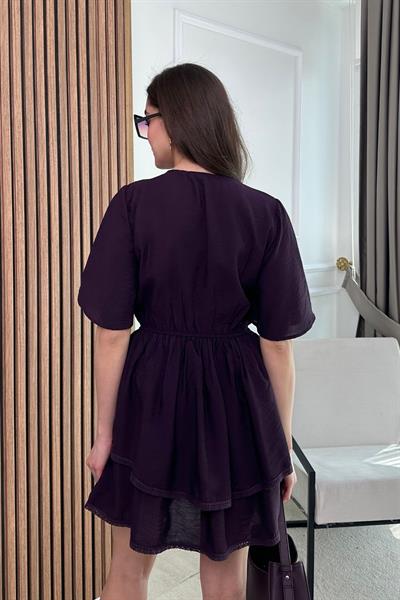 Etek Katlı Elbise - MOR