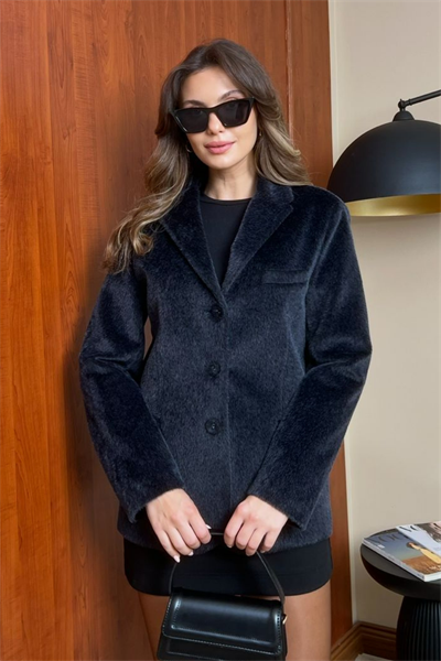 Fox Kürk Blazer Ceket - SİYAH
