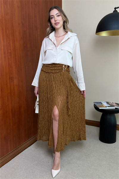 Gold Tokalı Etek - TABA