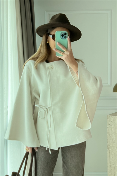 ZR Yumuşak Doku Kimono - KREM