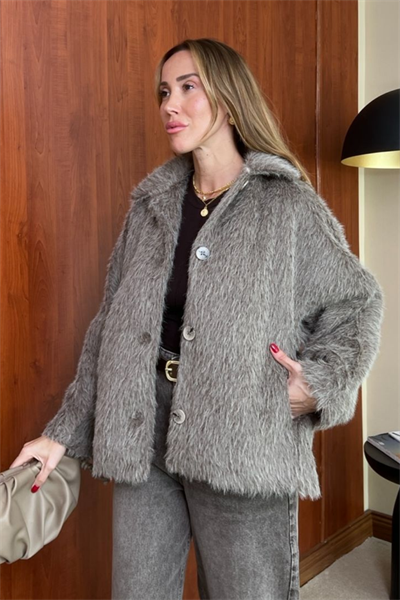 Kaşmir Düğmeli Ceket - CAMEL