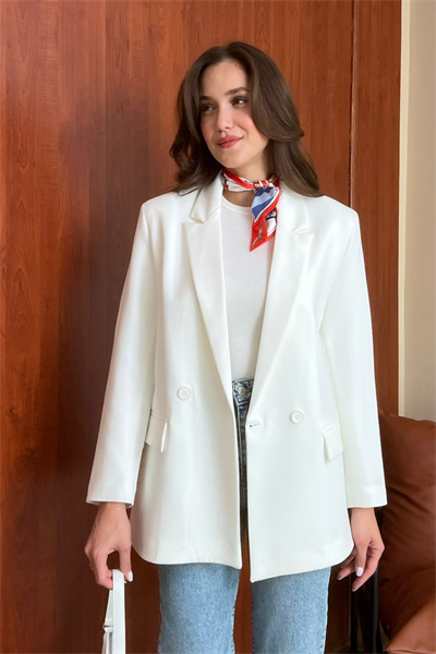 Klasik Ceket - BEYAZ