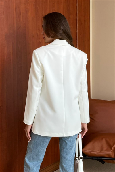 Klasik Ceket - BEYAZ