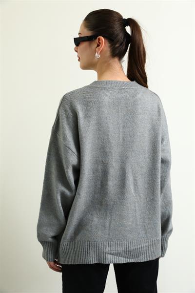 Oversize Kazak - GRİ