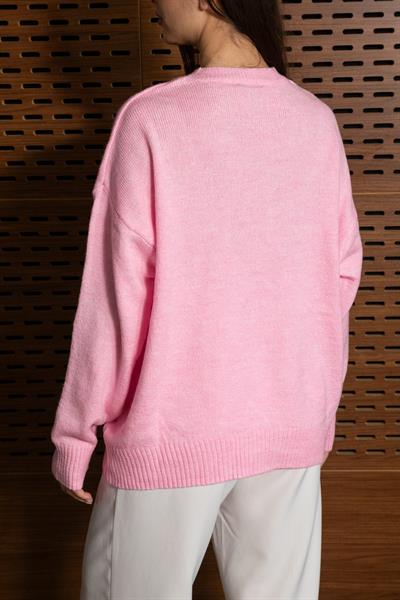 Oversize Kazak - PEMBE