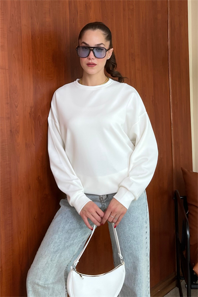 Oys Sweat - BEYAZ