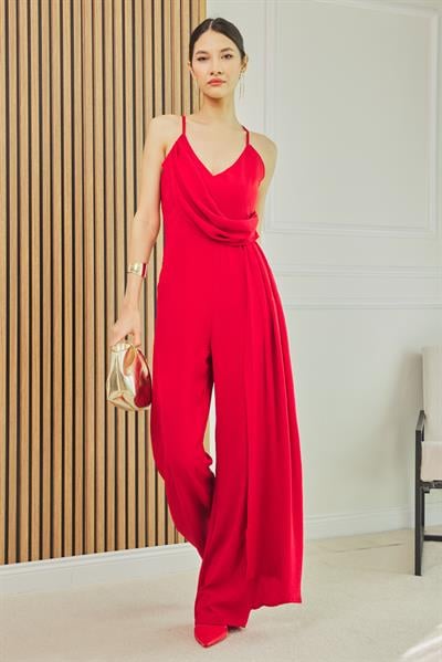 Parçalı Tulum - KIRMIZI