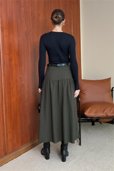 Pötikareli Etek - SİYAH