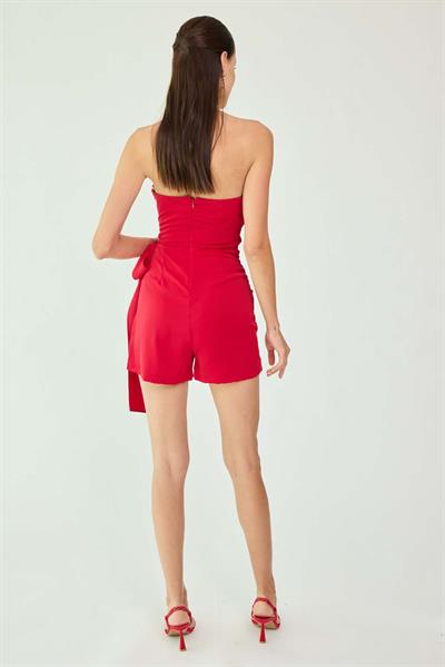 Şort Tulum - KIRMIZI