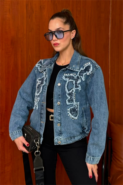 Twst Denim Ceket - MAVİ