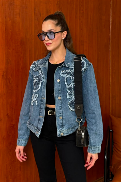 Twst Denim Ceket - MAVİ