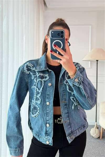 Twst Denim Ceket - MAVİ