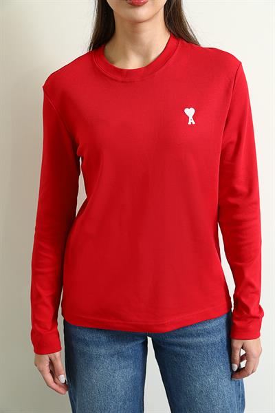 Uzun Kollu T-shirt - KIRMIZI