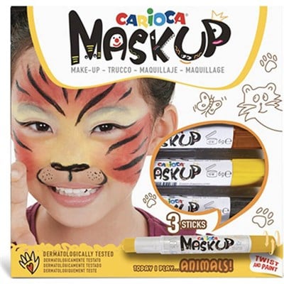 Carioca Mask Up 3 Renk Yüz Boyası - Animals