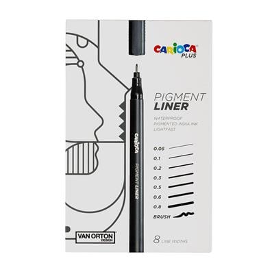 Carioca Plus Pigmet 8'li Fineliner & Çizim Kalem Seti