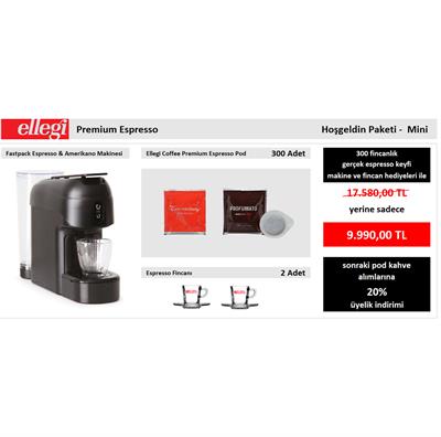 Pod Espresso Keyfi Tanışma Paketi - Makine & Pod 300 - Mini