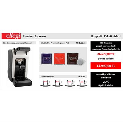 Pod Espresso Keyfi Tanışma Paketi - Makine & Pod 450 - Maxi