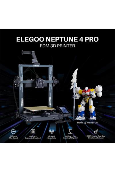 ELEGOO Neptune 4 Pro 3D Yazıcı (Ön Sipariş)