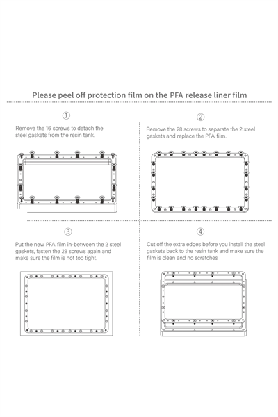 ELEGOO PFA Film 5 Adet - Saturn 2/3